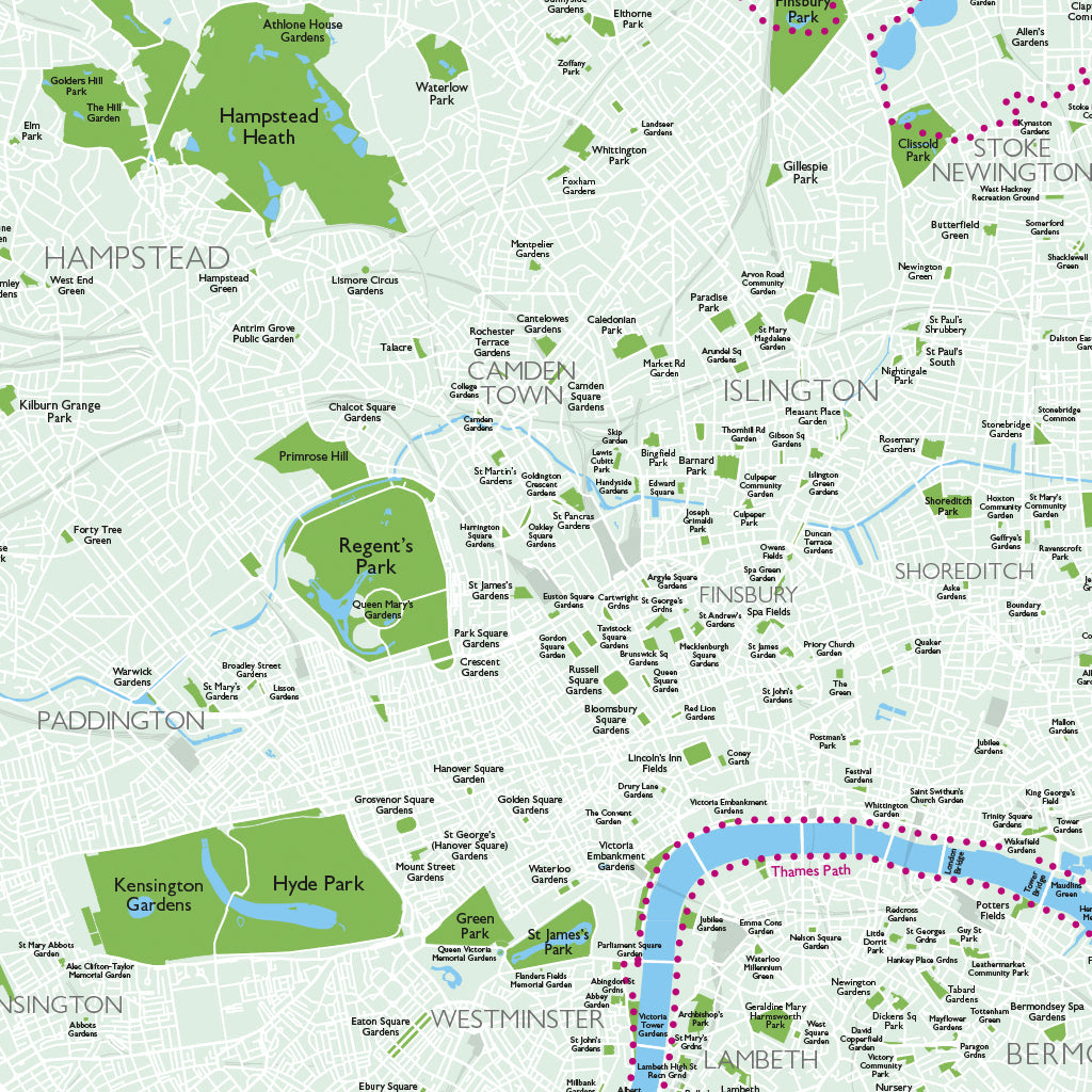 OS London Parks Family PACMAT Picnic Blanket