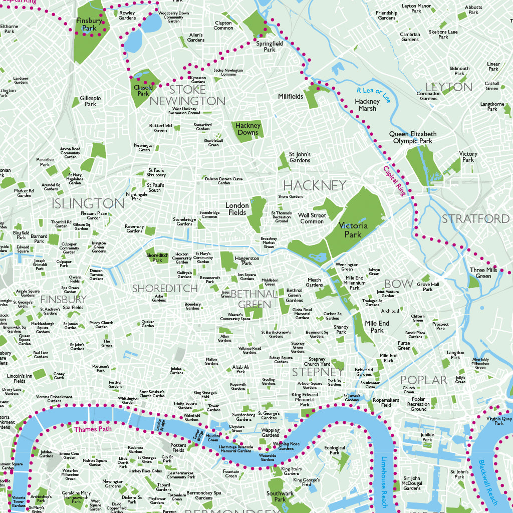 OS London Parks Family PACMAT Picnic Blanket