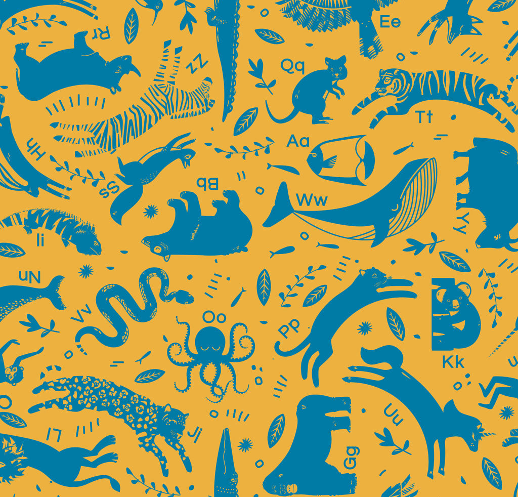 Animal Alphabet XL PACMAT Picnic Blanket