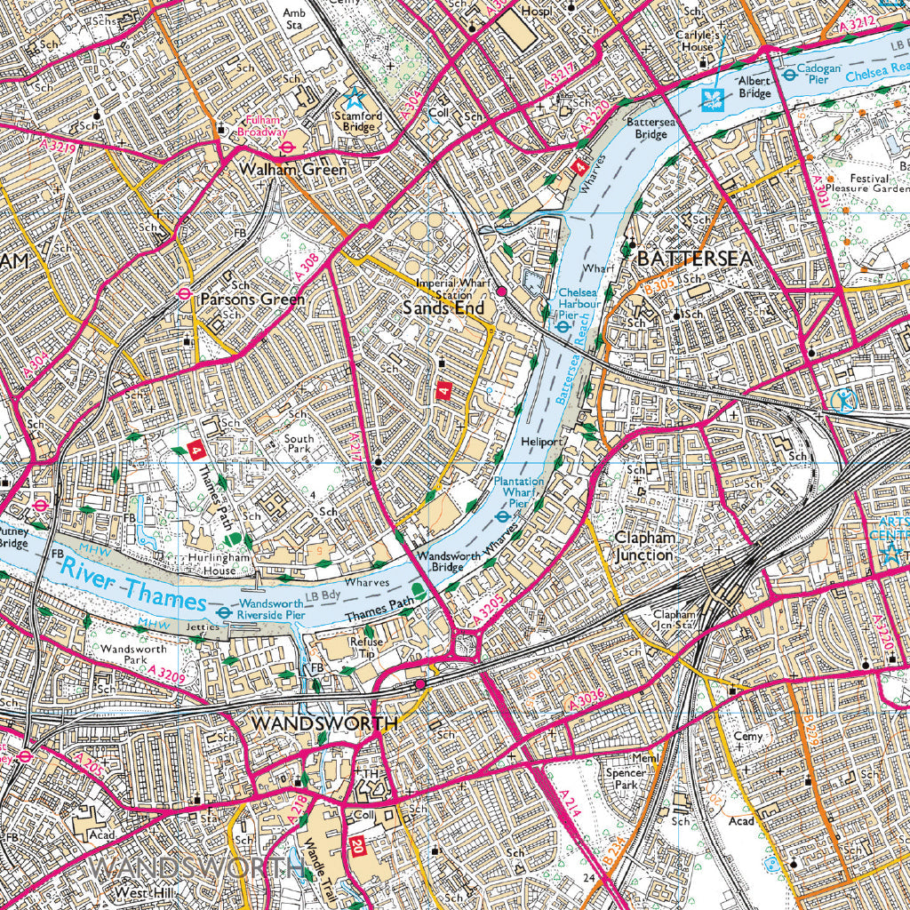 OS Inner London Family PACMAT Picnic Blanket
