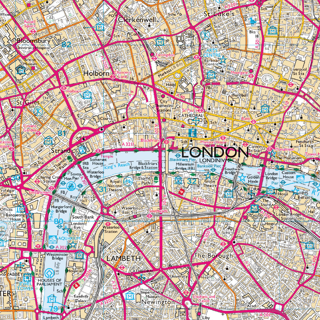 OS Inner London Family PACMAT Picnic Blanket